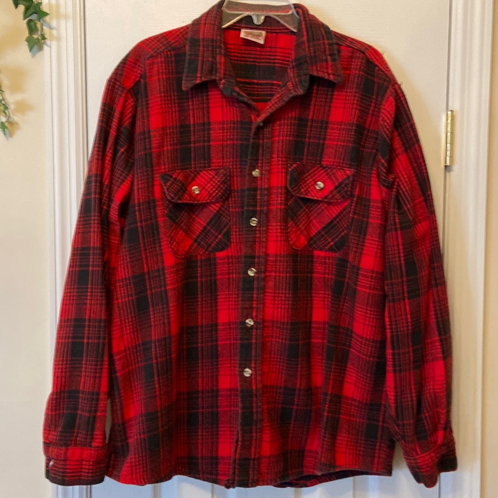 Vintage Heavy Flannel Men’s Shirt Woman’s Shacket